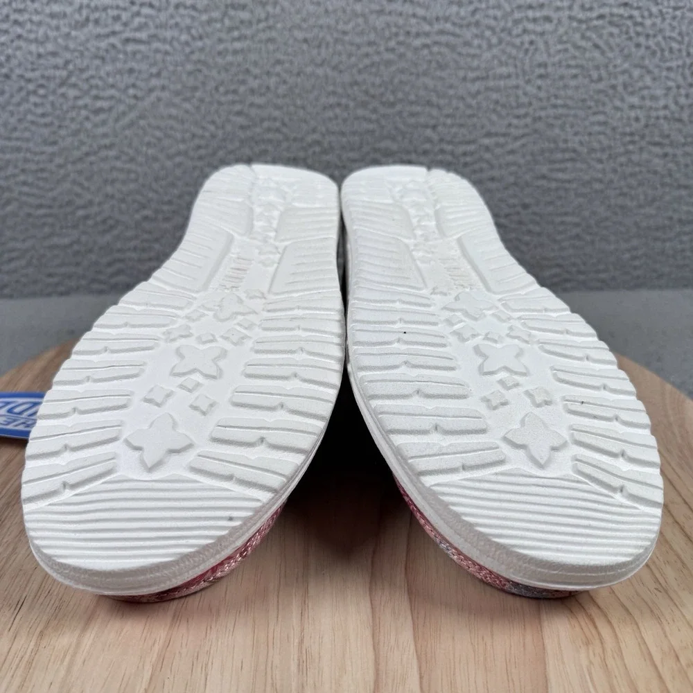 Hey Dude Wendy Funk Oasis Womens Size 10 Pink Southwestern Desert Slip On Shoes